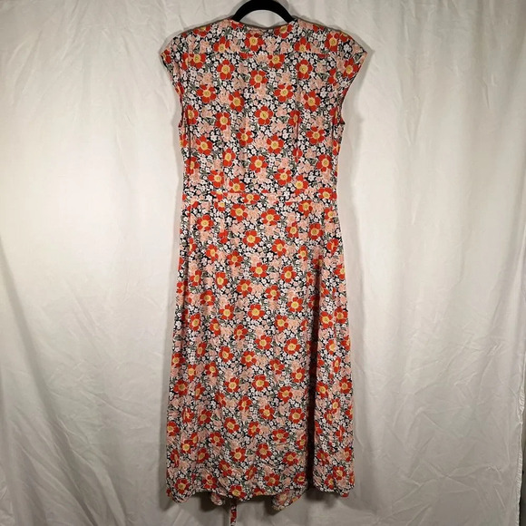 J Crew Mercantile Long Cardigan Womens XS Multicolor Floral Sleeveless - Picture 6 of 8